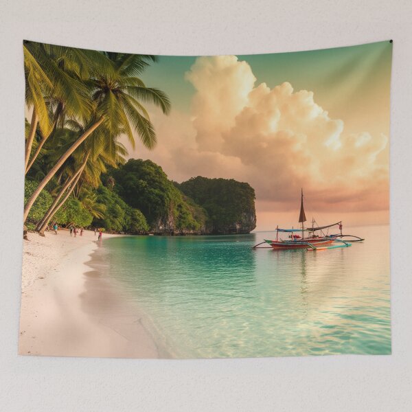 Item preview, Emerald Cove Escape - Tropical Beach Paradise designed and sold by nhk999.