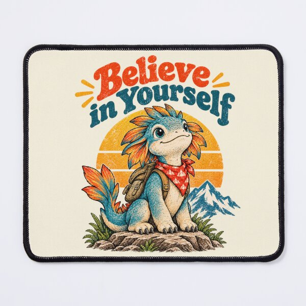 Item preview, Believe In Yourself Retro Baby Dragon designed and sold by lungpleecha.