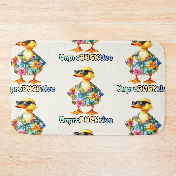 Item preview, Unproductive yellow duck in a Hawaiian shirt designed and sold by LiskoDesign.
