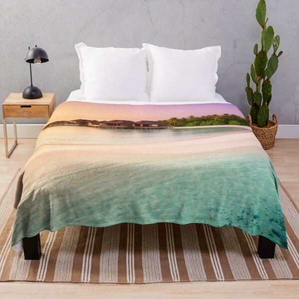 Item preview, Sunset Over the Lagoon - Overwater Villa Escape designed and sold by nhk999.