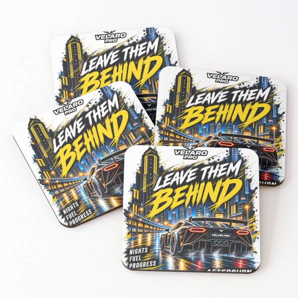 Item preview, Night Supercar City Drive – Leave Them Behind Automotive Art designed and sold by Velaro Pro.