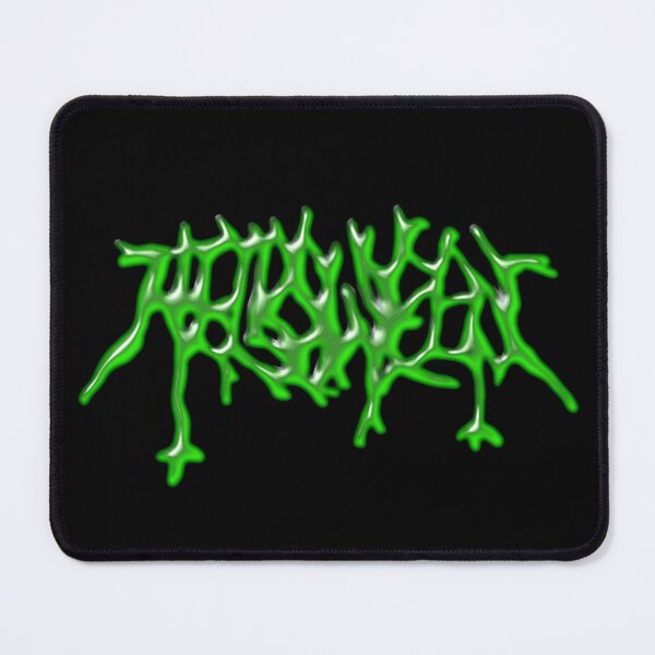 Item preview, Slime Halloween 90s 3D Metal Logo – green Slime designed and sold by Tonband.