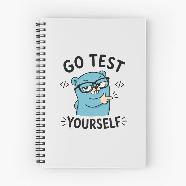 Artikelvorschau, Golang Gopher Mascot-Befehl `go test` entworfen und verkauft von Olena Du.