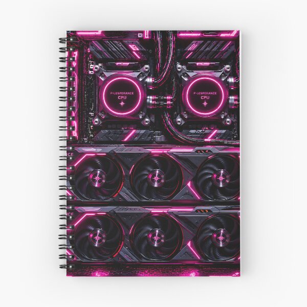 Item preview, Cyberpunk Gaming PC Neon Aesthetic Workstation designed and sold by PORTE DE ESPERANCE.