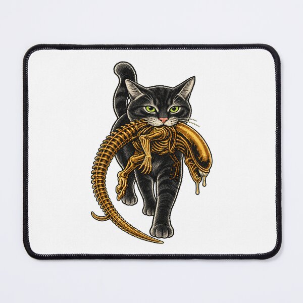 Item preview, Cat Carrying Alien Halloween designed and sold by Kladhadredo.