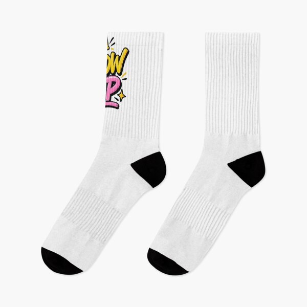 Item preview, Glow Up Bold Pink Yellow Typography Streetwear Graphic designed and sold by LarkLeaf.