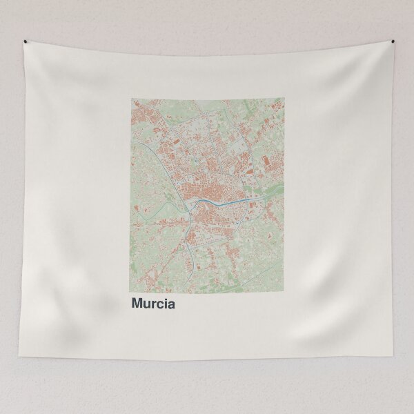 Item preview, Murcia Minimalistic Map Art designed and sold by MapsNerd.