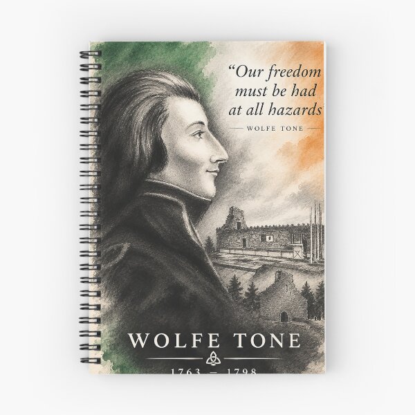 Item preview, Retrato de Wolfe Tone – Lámina artística conmemorativa de la Revolución Irlandesa designed and sold by ConorKeeganArt.