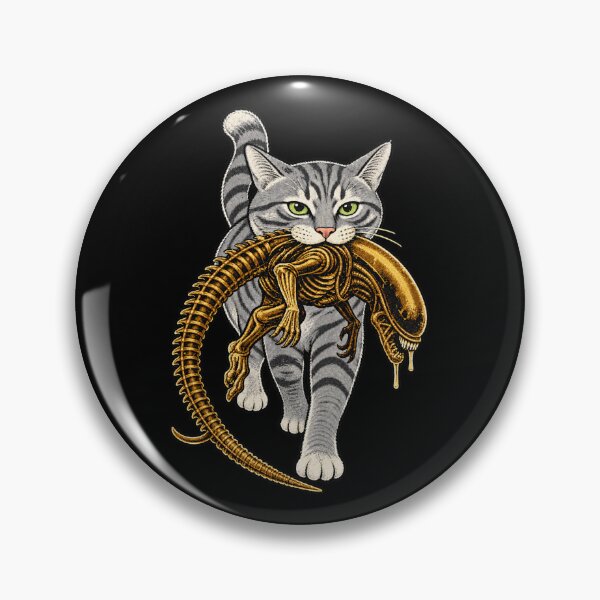 Item preview, cat Carrying Alien Halloween designed and sold by Kladhadredo.
