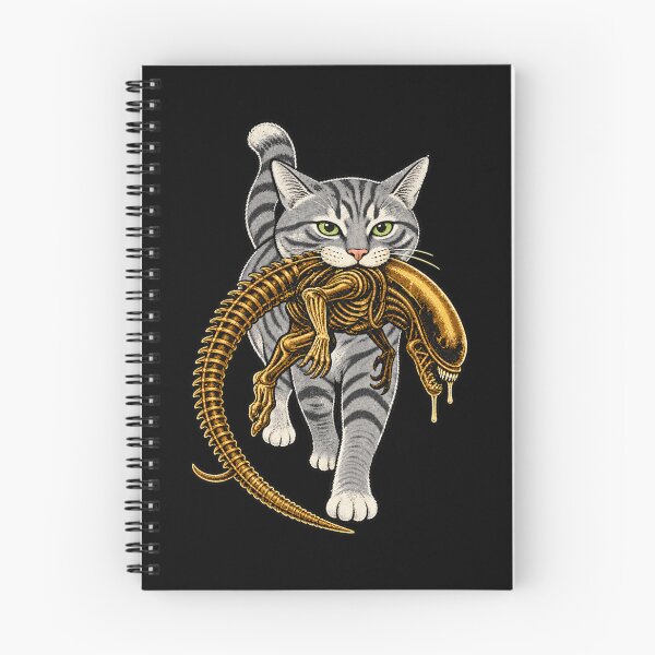 Item preview, cat Carrying Alien Halloween designed and sold by Kladhadredo.