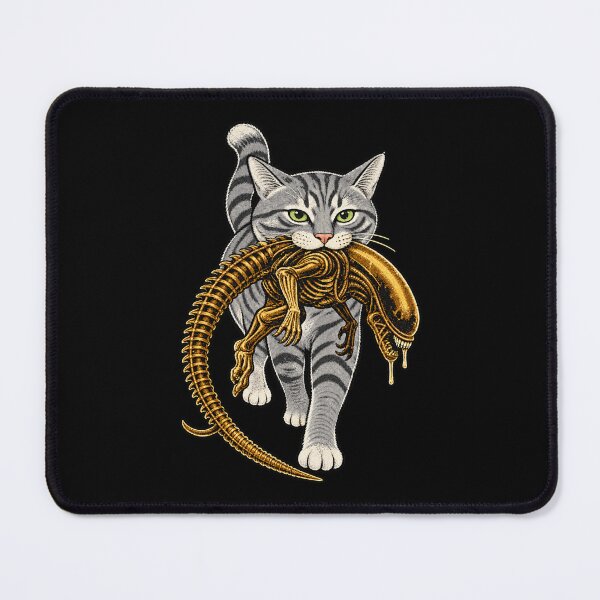 Item preview, cat Carrying Alien Halloween designed and sold by Kladhadredo.