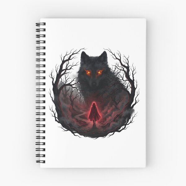 Item preview, Wolf Shadow Haunted Forest Red Hood designed and sold by AURA Vibes.