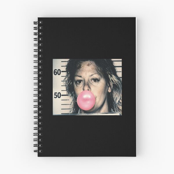 Item preview, Aileen Wuornos Mugshot Blowing Pink Bubble designed and sold by Jessi-Scott-Art.