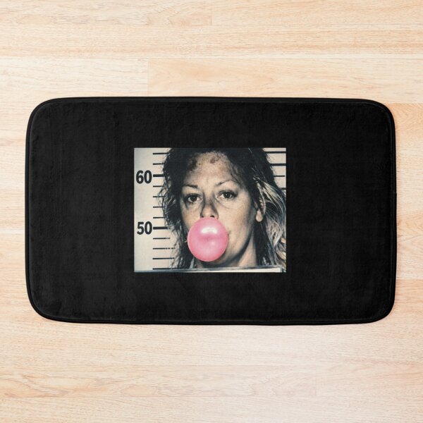 Item preview, Aileen Wuornos Mugshot Blowing Pink Bubble designed and sold by Jessi-Scott-Art.