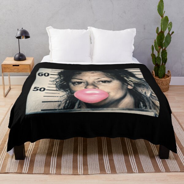 Item preview, Aileen Wuornos Mugshot Blowing Pink Bubble designed and sold by Jessi-Scott-Art.