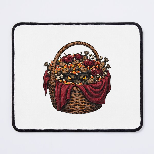 Aperçu de l'œuvre Poisoned Apple Halloween Candy Basket créée et vendue par AURA Vibes.