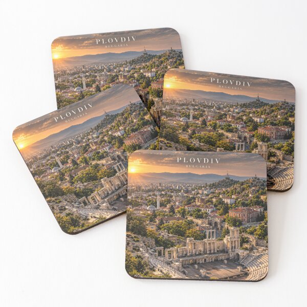 Item preview, Plovdiv Cinematic Monochrome City Artwork designed and sold by MichaeIRellov.
