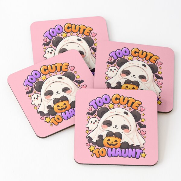 Item preview, Too Cute to Haunt Panda – Kawaii Halloween Ghost Panda designed and sold by StickyDelights.