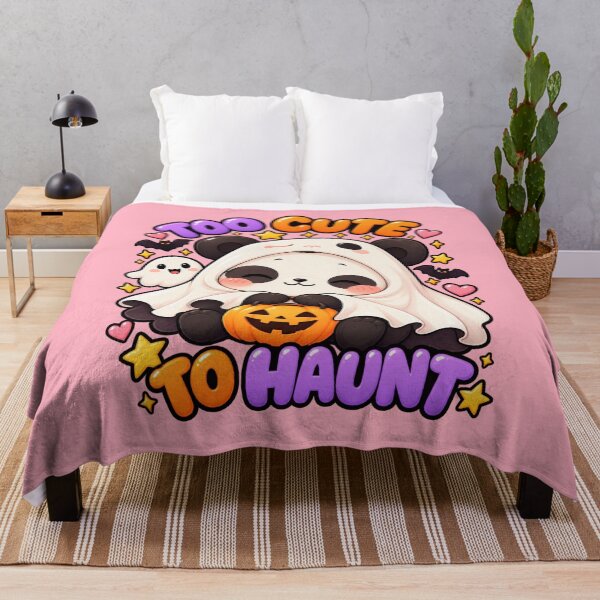 Item preview, Too Cute to Haunt Panda – Kawaii Halloween Ghost Panda designed and sold by StickyDelights.