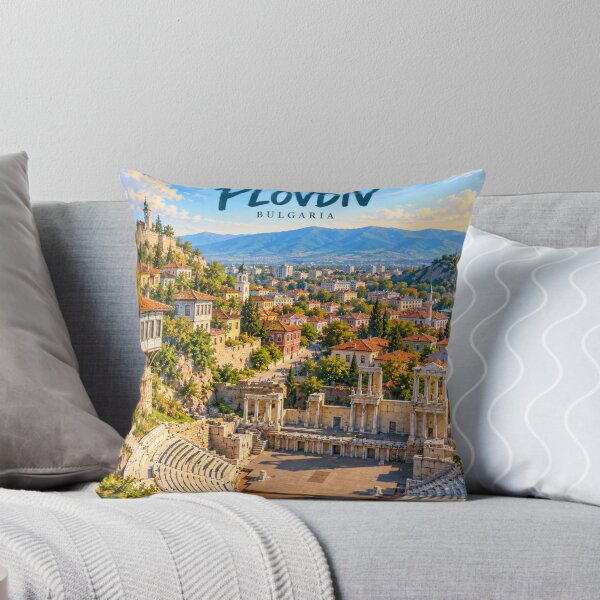 Item preview, Plovdiv Painterly Bulgarian City Impression designed and sold by MichaeIRellov.