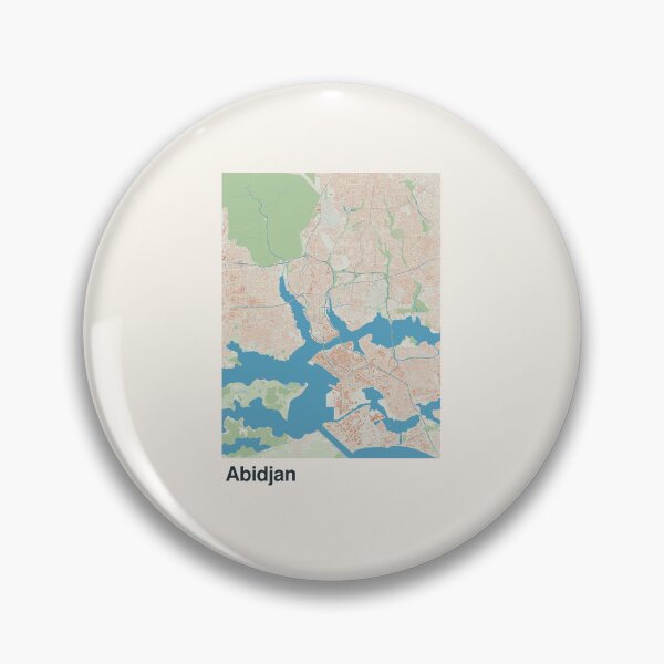 Item preview, Abidjan Minimalistic Map Art designed and sold by MapsNerd.