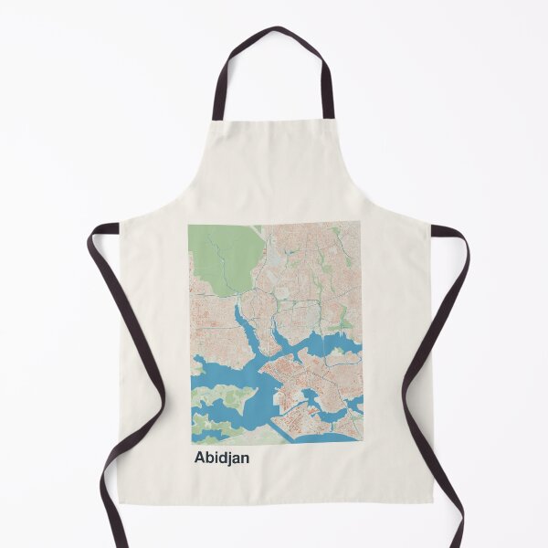 Item preview, Abidjan Minimalistic Map Art designed and sold by MapsNerd.