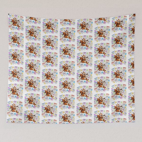 Item preview, Brain Has Too Many Tabs Open Funny Squirrel ADHD Humor designed and sold by CoolCrazyChaos.