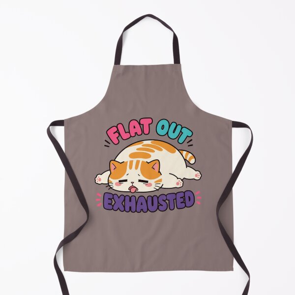 Item preview, Flat Out Exhausted Cute Cat lub Flat Out Exhausted Tired Tabby Cat designed and sold by MajaDesign07Art.