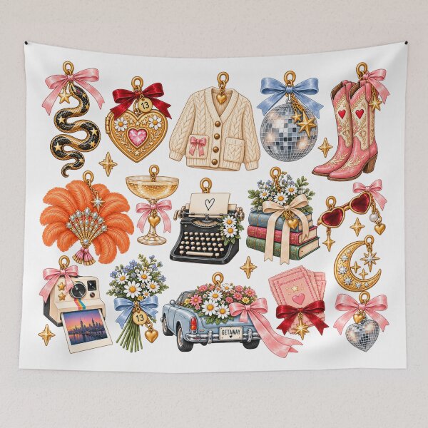 Item preview, Copy of Swifty TS Bundle Eras Inspired Sticker Pack – Tay Inspired Icons, Cardigan, Mirrorball, Snake, Getaway Car & Showgirl designed and sold by taylorvinyls.