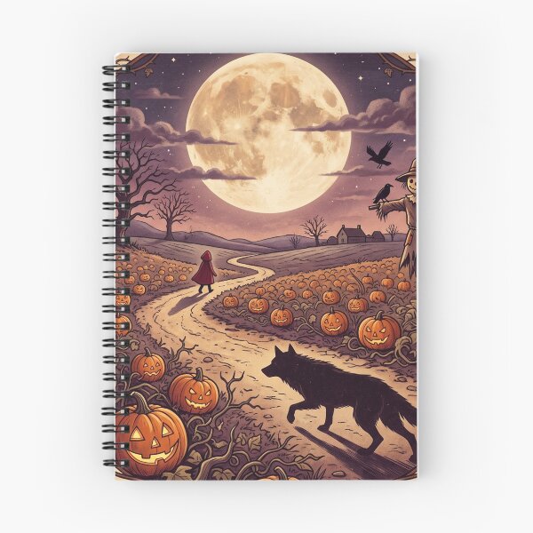 Item preview, Vintage Halloween Pumpkin Patch Path designed and sold by AURA Vibes.