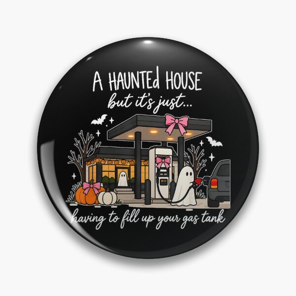 Item preview, Haunted Gas Station Halloween Ghost Humor designed and sold by NoeValdric.