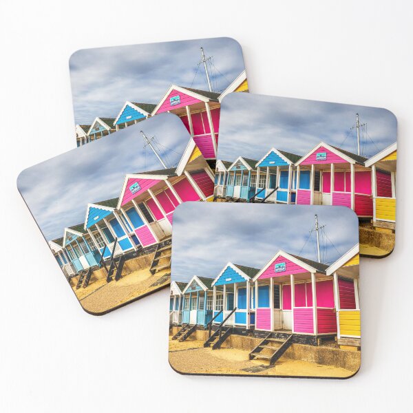 Aperçu de l'œuvre Cabanes de plage colorées à Southwold, Suffolk, Angleterre créée et vendue par Paul Thompson Photography.