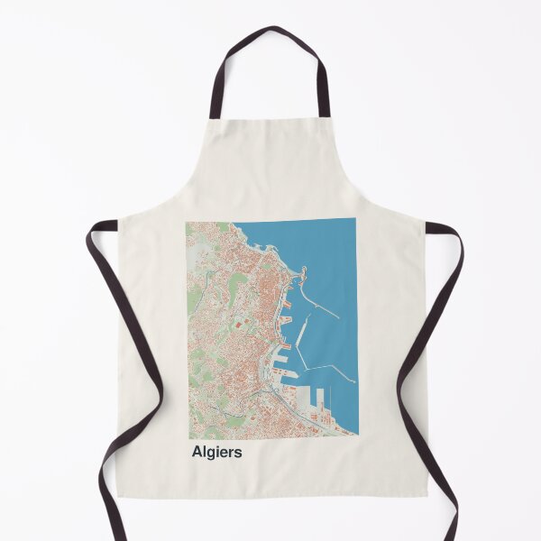 Artikelvorschau, Minimalistische Kartenkunst aus Algier entworfen und verkauft von MapsNerd.