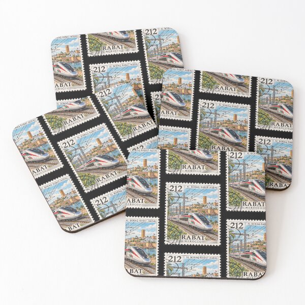 Item preview, Sello de viaje antiguo de Marruecos Al Boraq Rabat Arte designed and sold by InPrintedWord.
