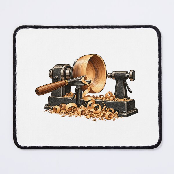 Item preview, Woodturner Bowl Maker – Lathe and Turning Tool Art designed and sold by UrbanCanvvas.