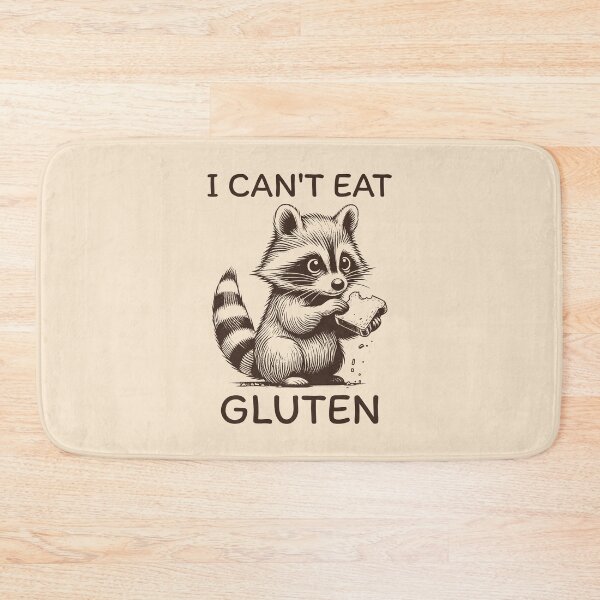 Artikelvorschau, Ich kann kein Gluten essen. Trauriger glutenintoleranter Waschbär. entworfen und verkauft von KLArtzStore.