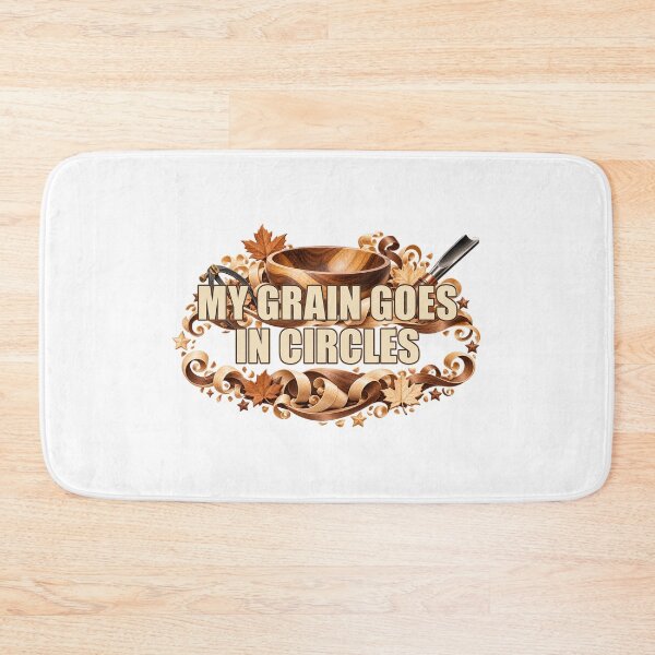 Item preview, My Grain Goes in Circles – Illustrated Bowl Turner Gift designed and sold by UrbanCanvvas.