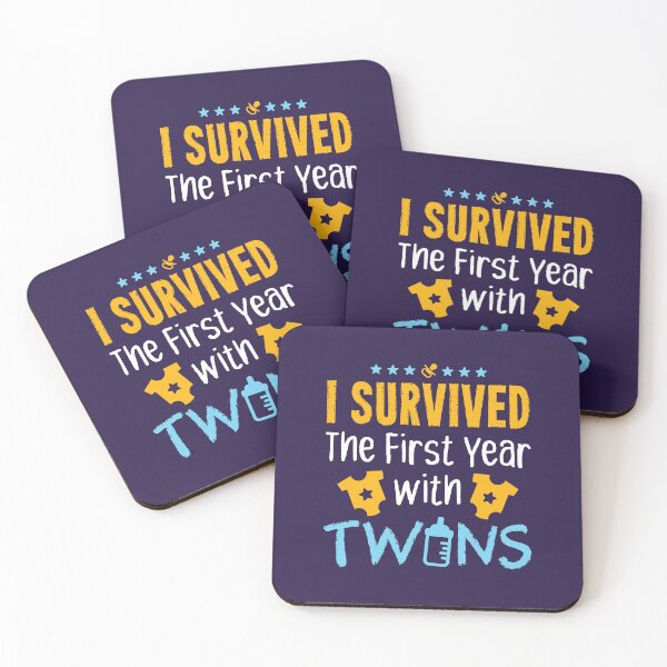 Item preview, I Survived The First Year With Twins Twin Mom Dad Parent designed and sold by jaygo.