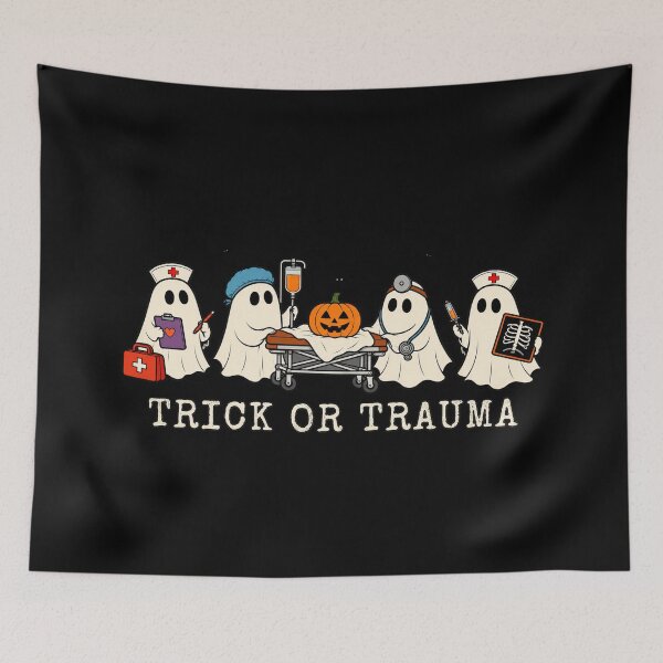 Item preview, Trick or Trauma Nurse designed and sold by Suzu Comena.