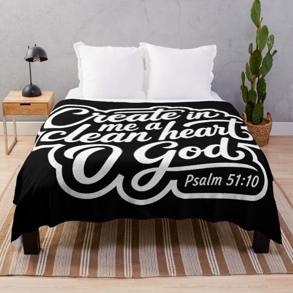Item preview, Psalm 51:10 Create in me a clean heart designed and sold by plushism.