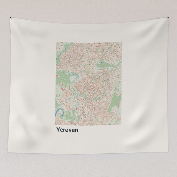 Item preview, Yerevan Minimalistic Map Art designed and sold by MapsNerd.