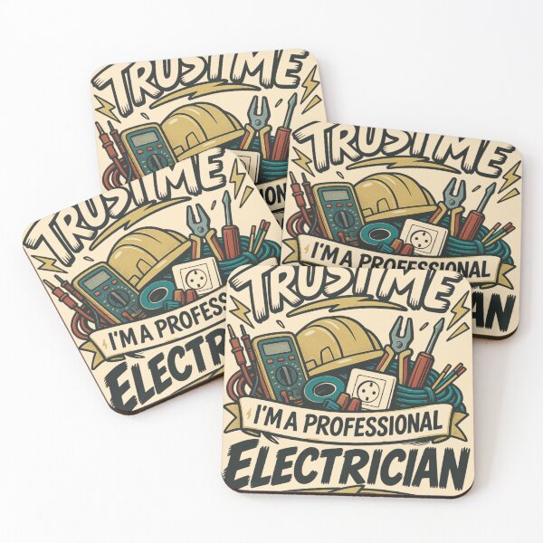 Item preview, TRUST ME I'M A PROFESSIONAL ELECTRICIAN designed and sold by art_nova.