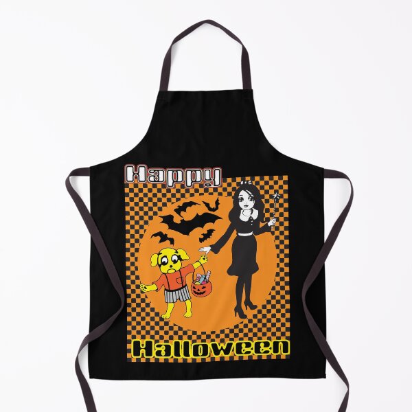 Item preview, Cute Retro Halloween Cartoon Dog & Doll Art designed and sold by cremedecolor.