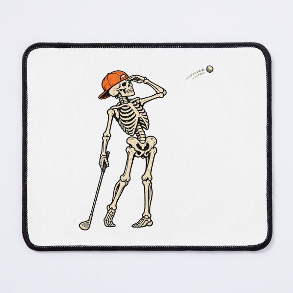 Item preview, Funny Skeleton Golfer Watching Golf Ball designed and sold by Kladhadredo.