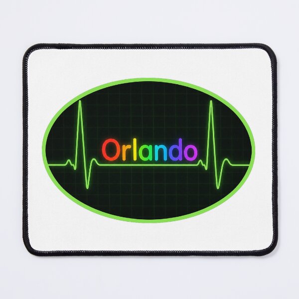 Item preview, Orlando Heartbeat Rainbow ECG – Vibrant Pride Pulse Graphic designed and sold by NotSoSubtleRosiePeas.