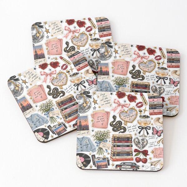 Item preview, SwiftieINSPIRED Eras Charm Sticker Pack – TS Inspired Icons, Cardigan, Mirrorball, Snake, Getaway Car & Showgirl designed and sold by taylorvinyls.