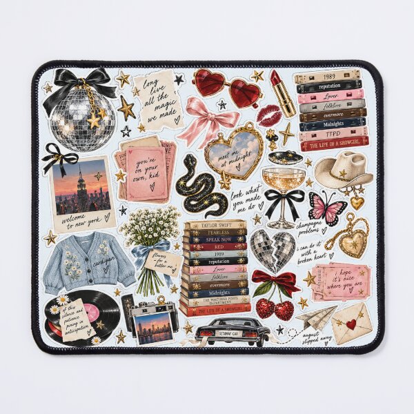 Item preview, SwiftieINSPIRED Eras Charm Sticker Pack – TS Inspired Icons, Cardigan, Mirrorball, Snake, Getaway Car & Showgirl designed and sold by taylorvinyls.