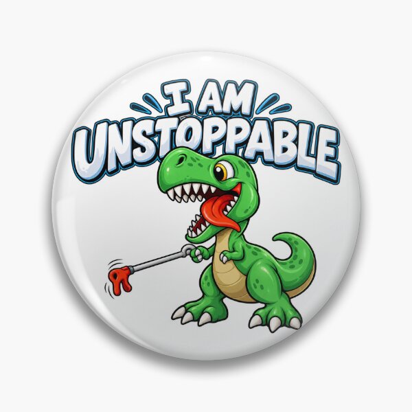 Item preview, Funny-I-Am-Unstoppable-T-Rex-Dinosaur-Grabber-Pun designed and sold by aymmens.