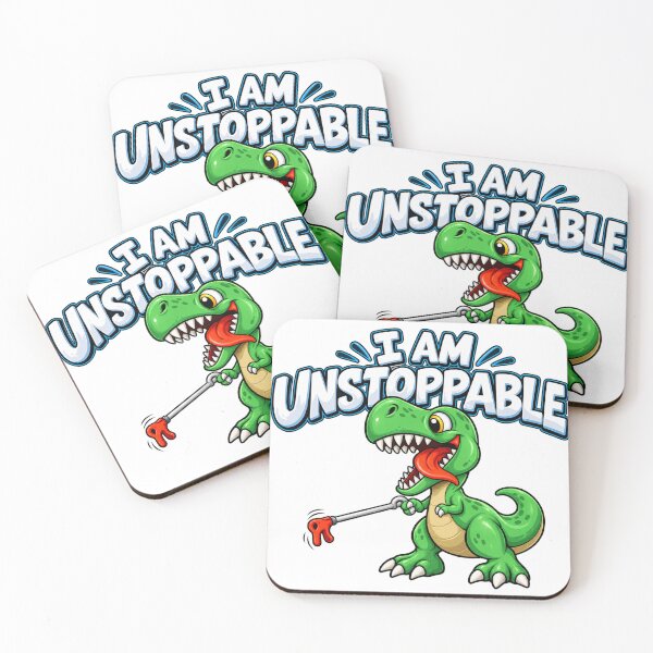 Aperçu de l'œuvre Jeu de mots drôle - Je suis imparable - T-Rex - Dinosaure - Attrape-T-Rex créée et vendue par aymmens.