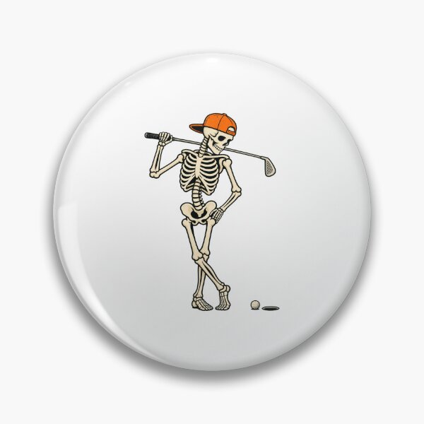 Item preview,  Funny Skeleton Golfer Watching Golf Ball designed and sold by Kladhadredo.
